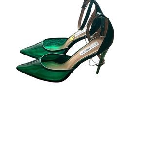 Steve Madden | Opar Translucent Glossy Green Stiletto Pump Heels